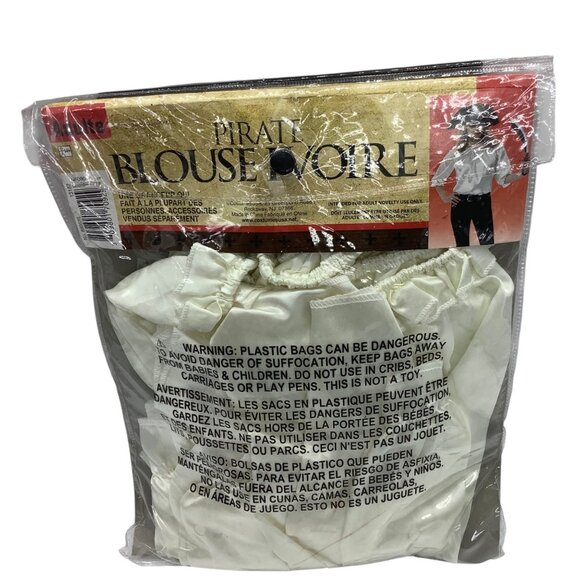 Pirate Ivory Blouse Costume Adult One Size Fits Most Rubies NEW - Picture 2 of 2